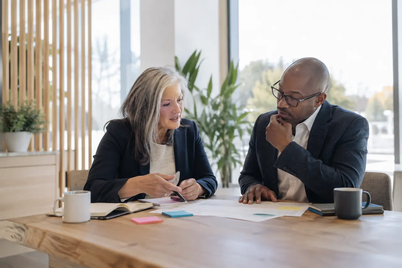 Senior professionals considering an organisational plan