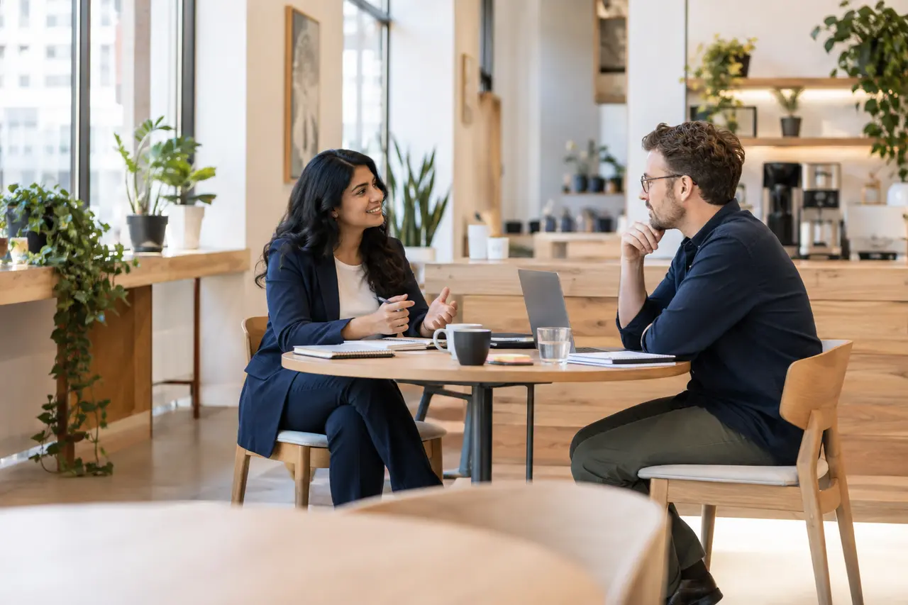 Professional listening during a customer discovery meeting